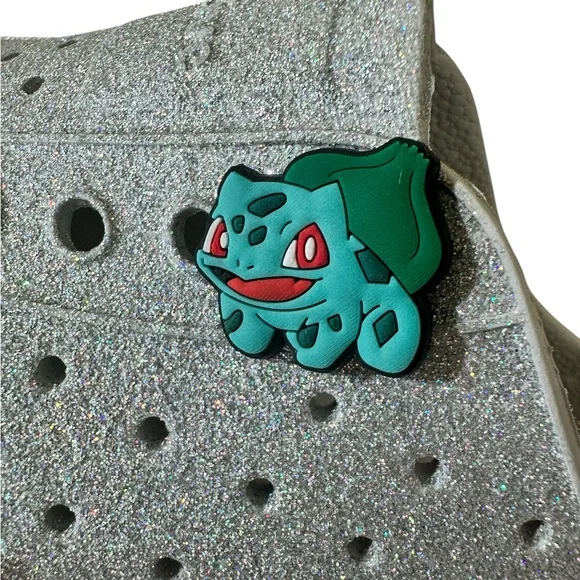 Native Kids Sneakers gray sparkly Jefferson style vented rubber size J2 - Picture 8 of 10